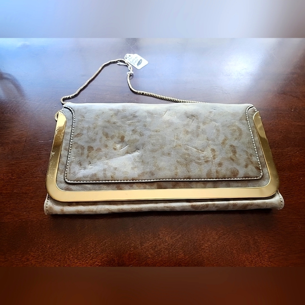 Botkier Gold Clutch/Chain Shoulder Bag